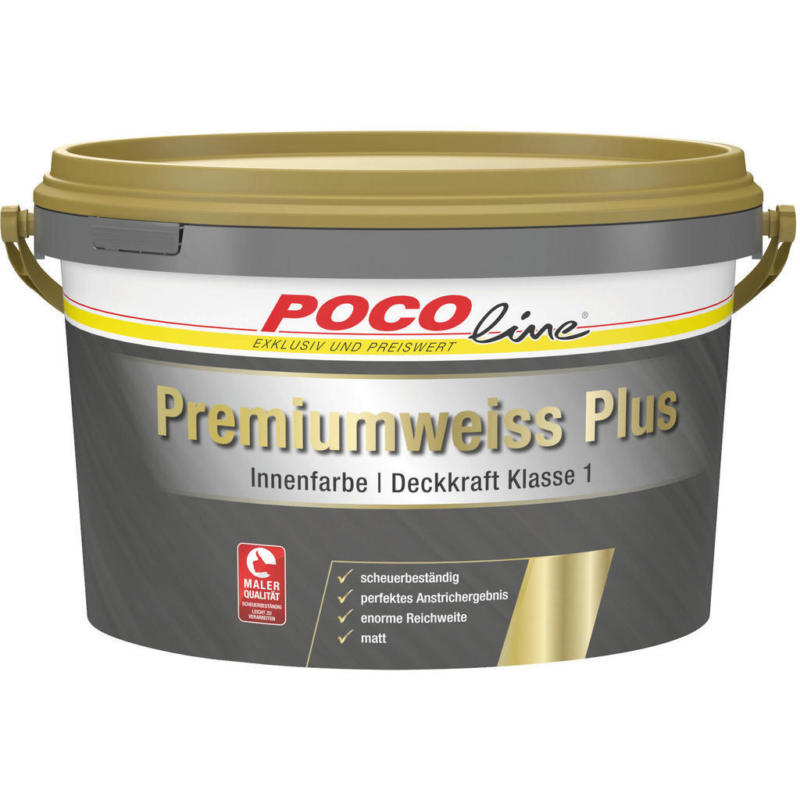 POCOline Raumfarbe Premium Plus weiß ca. 5 l