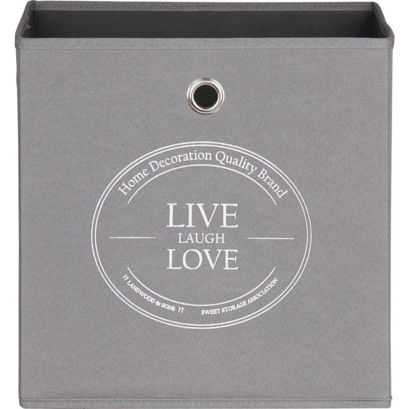 Motivbox Live anthrazit B/H/T: ca. 32x32x32 cm