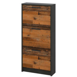 Schuhkipper Vinon grau dunkel Old Wood Nachbildung B/H/T: ca. 52x111x18 cm