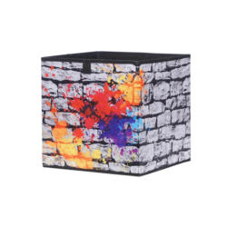 Motivbox Graffiti anthrazit grau B/H/T: ca. 32x32x32 cm