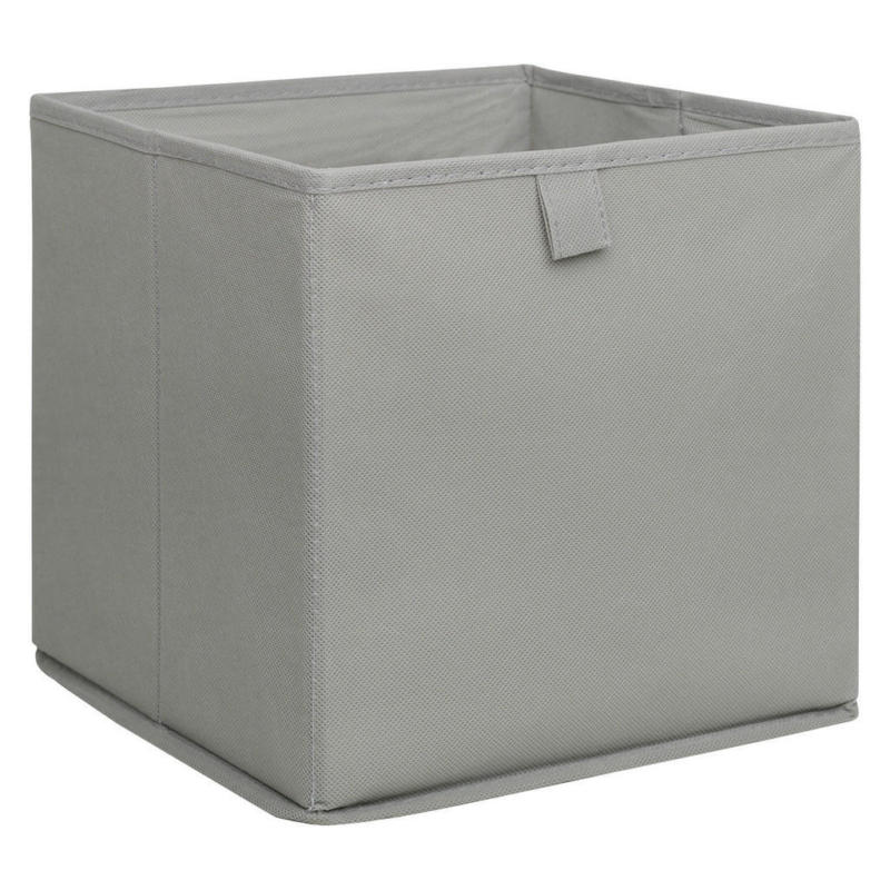 Stoffbox grau B/H/T: ca. 24x24x24 cm