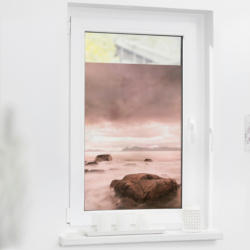 LICHTBLICK Fensterfolie Stone Meer Stone rot B/L: ca. 50x100 cm