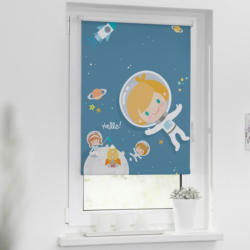 Verdunkelungsrollo Astronaut blau B/L: ca. 80x150 cm