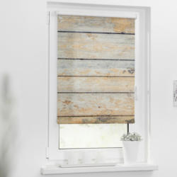 Rollo Bretter Shabby braun B/L: ca. 90x150 cm