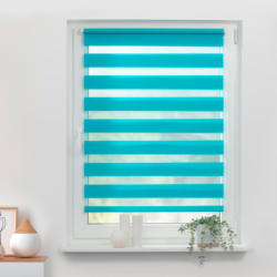 Doppelrollo Duo blau B/L: ca. 90x150 cm