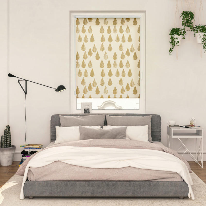 Rollo Golden Drops gold B/L: ca. 45x150 cm