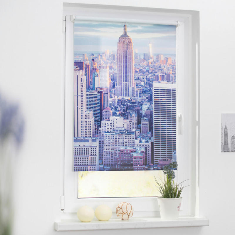 Verdunkelungsrollo New York blau B/L: ca. 70x150 cm