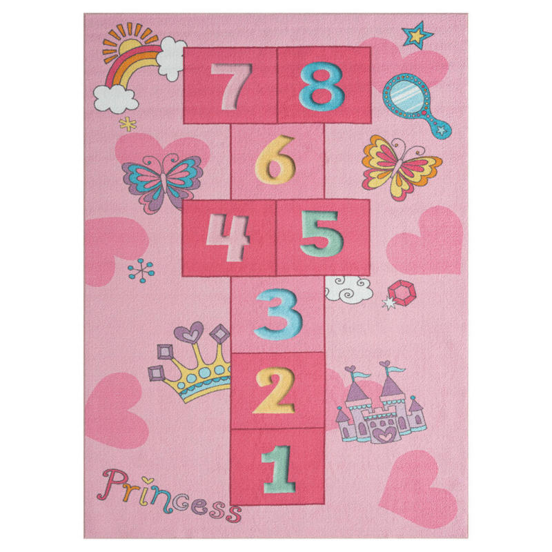 Merinos Teppich Happy Kids pink B/L: ca. 120x160 cm