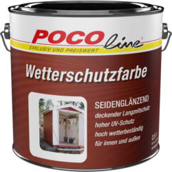 POCOline Wetterschutzfarbe rot ca. 2,5 l