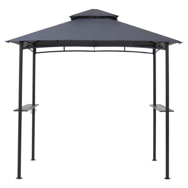 Grasekamp Grillpavillon BBQ grau Polyester B/H/L: ca. 152x250x244 cm