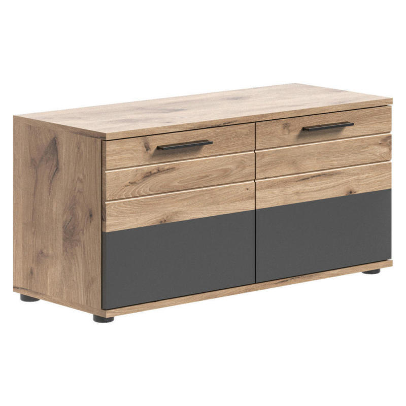 Sitzbank Mason Nox Oak Nachbildung dunkelgrau B/H/T: ca. 90x45x37 cm