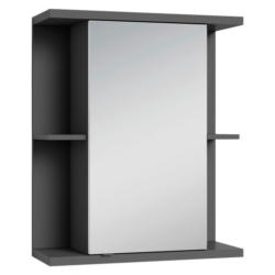 Spiegelschrank NEBRASKA anthrazit B/H/T: ca. 60x70x25 cm