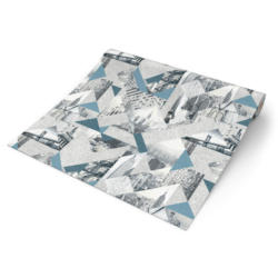 UGEPA Vliestapete New York blau grau B/L: ca. 53x1005 cm