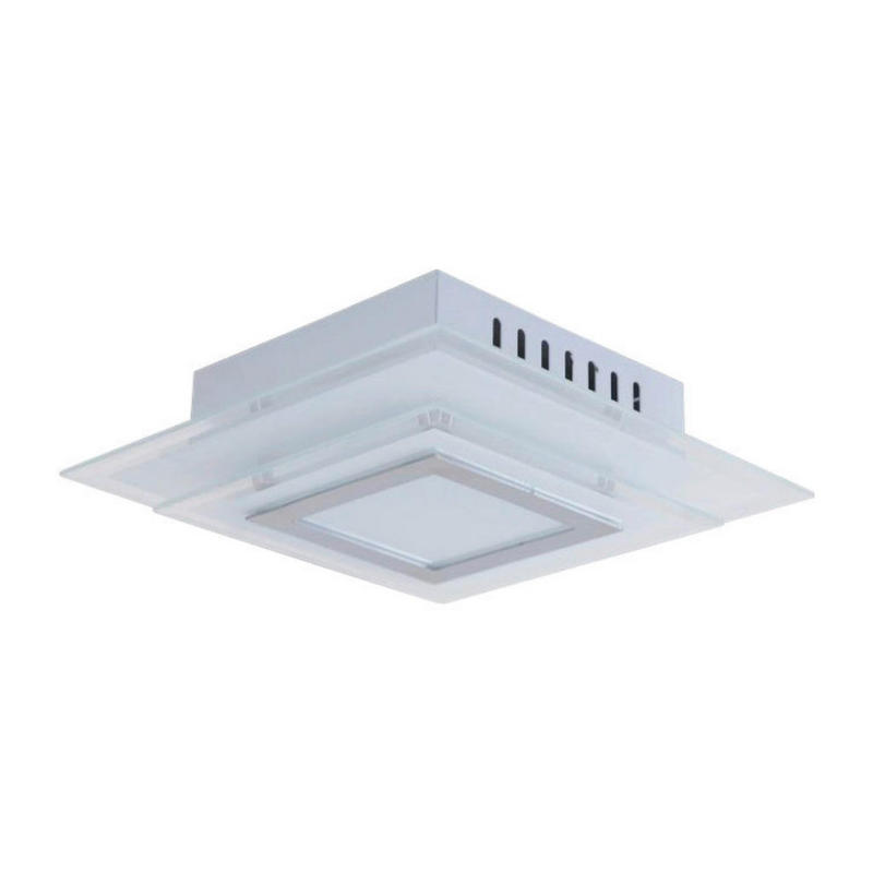 Näve Leuchten LED Wand- und Deckenleuchte NV1191126 silber Metall Glas B/H/T: ca. 28x8x28 cm null 1 Brennstellen