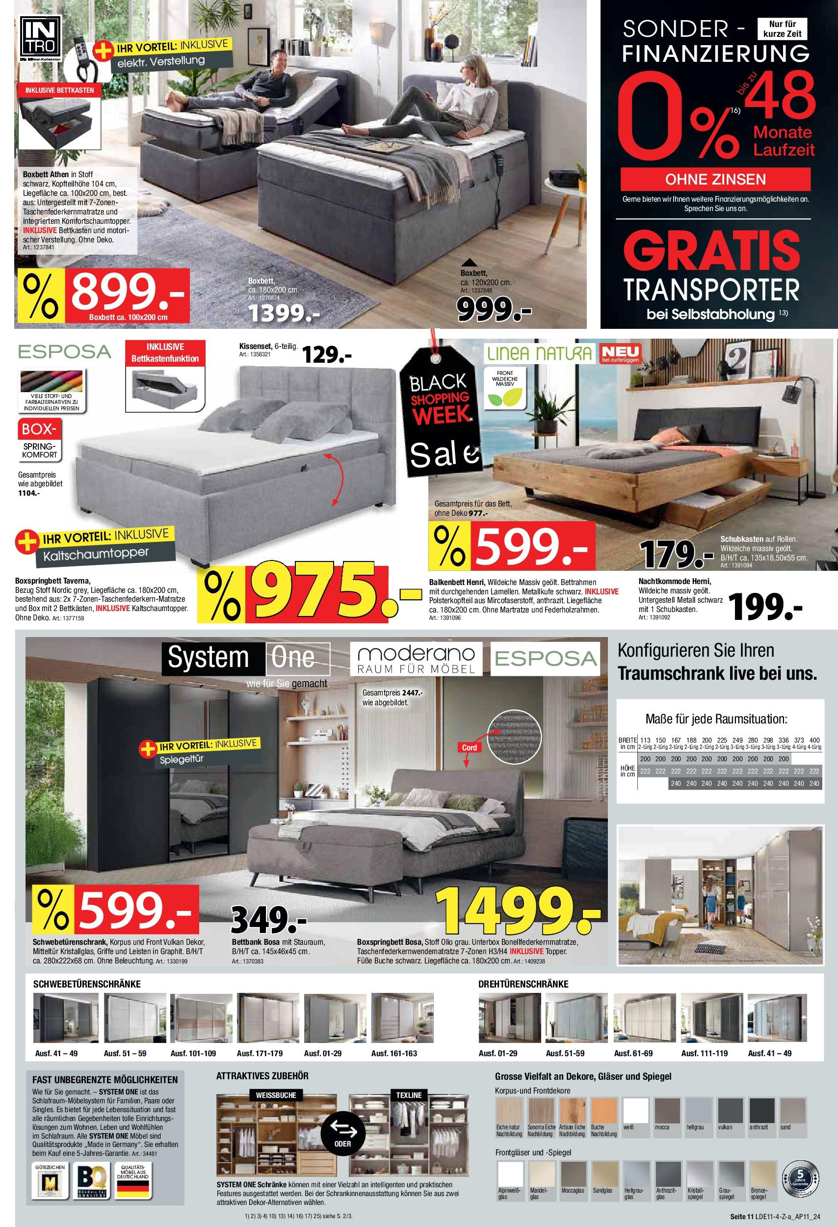 Zurbrüggen BLACK FRIDAY Prospekt von 21.11.2024 | Seite: 11 | Produkte: Boxspringbett, Box, Spiegel