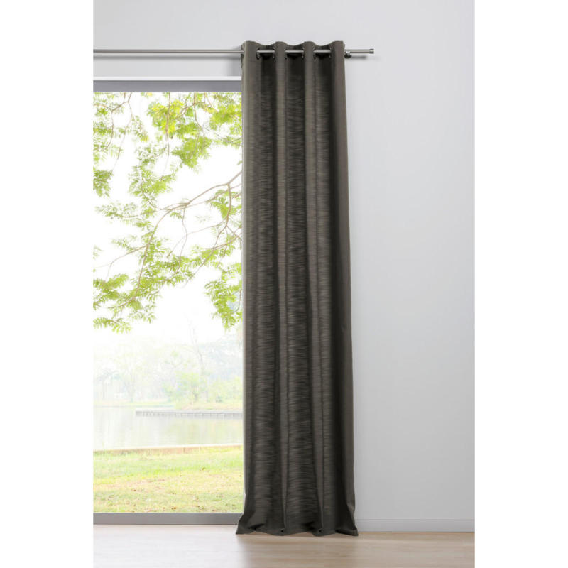 Ösenvorhang 2er Pack Balance taupe B/L: ca. 135x245 cm