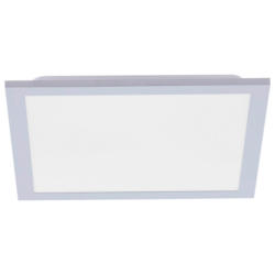 Just Light LED-Deckenpanel FLAT 14754-21 silber weiß Kunststoff Metall B/H/T: ca. 29,5x6x29,5 cm 1 Brennstellen