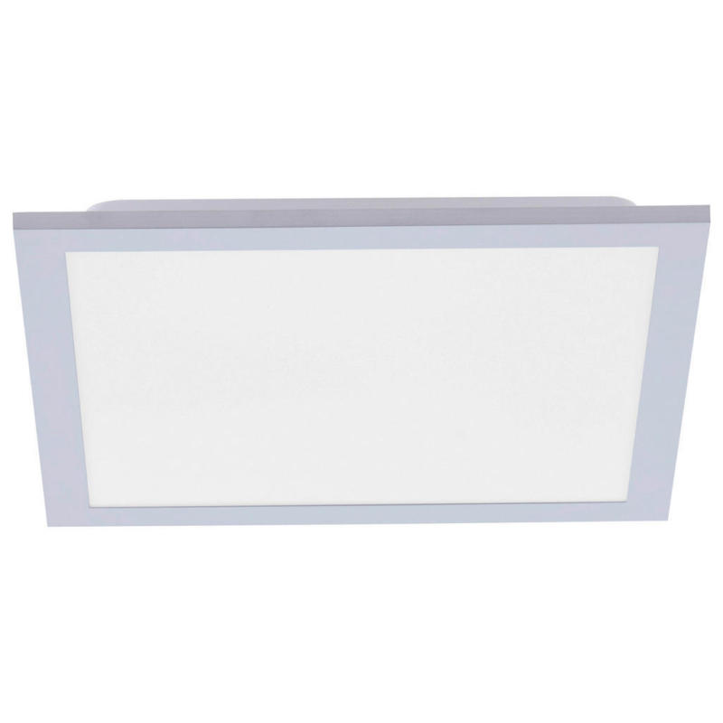 Just Light LED-Deckenpanel FLAT 14754-21 silber weiß Kunststoff Metall B/H/T: ca. 29,5x6x29,5 cm 1 Brennstellen