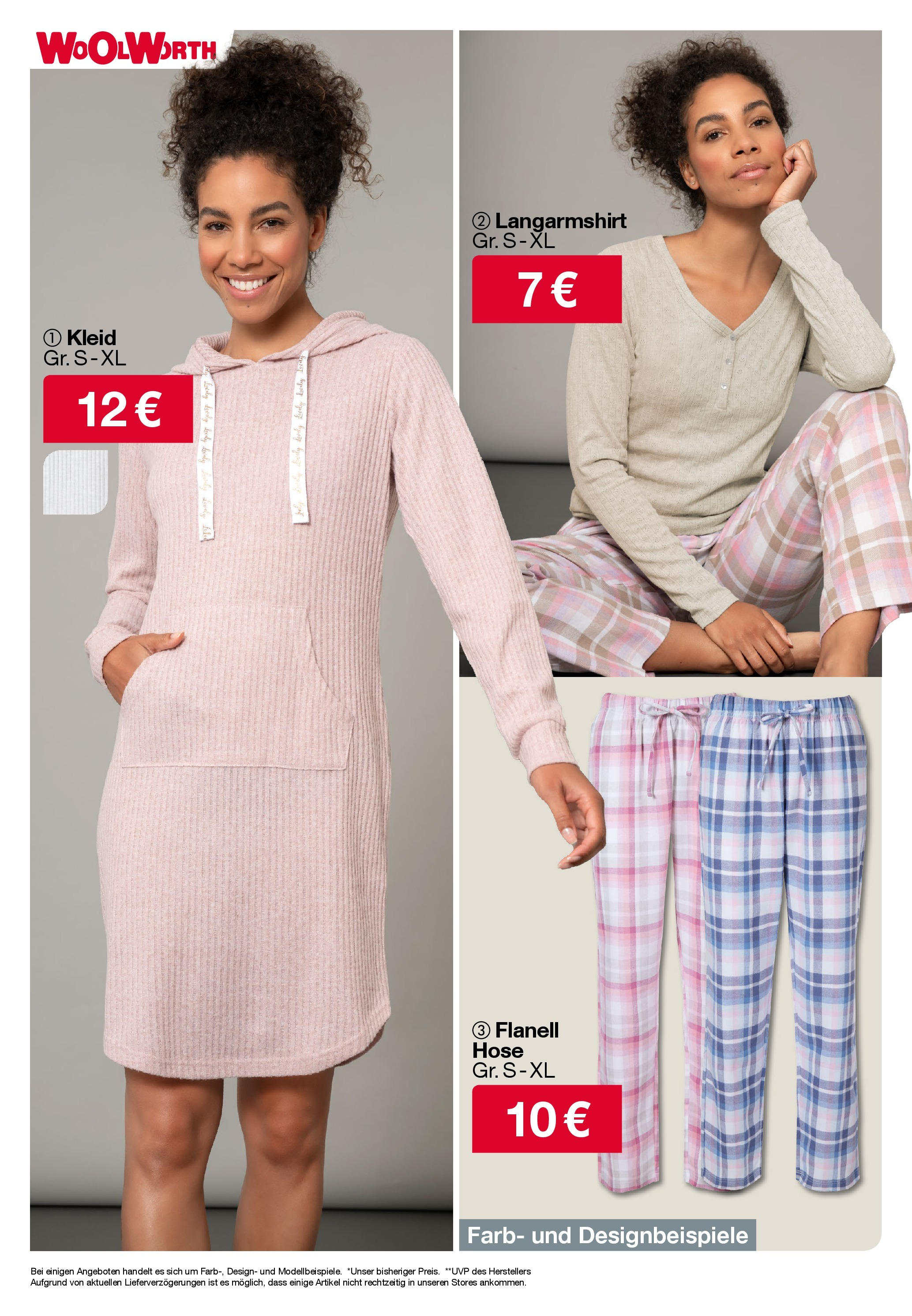 Woolworth - Berlin-Reinickendorf, Scharnweberstraße 2 (ab 21.11.2024) zum Blättern | Seite: 18 | Produkte: Langarmshirt, Hose, Kleid