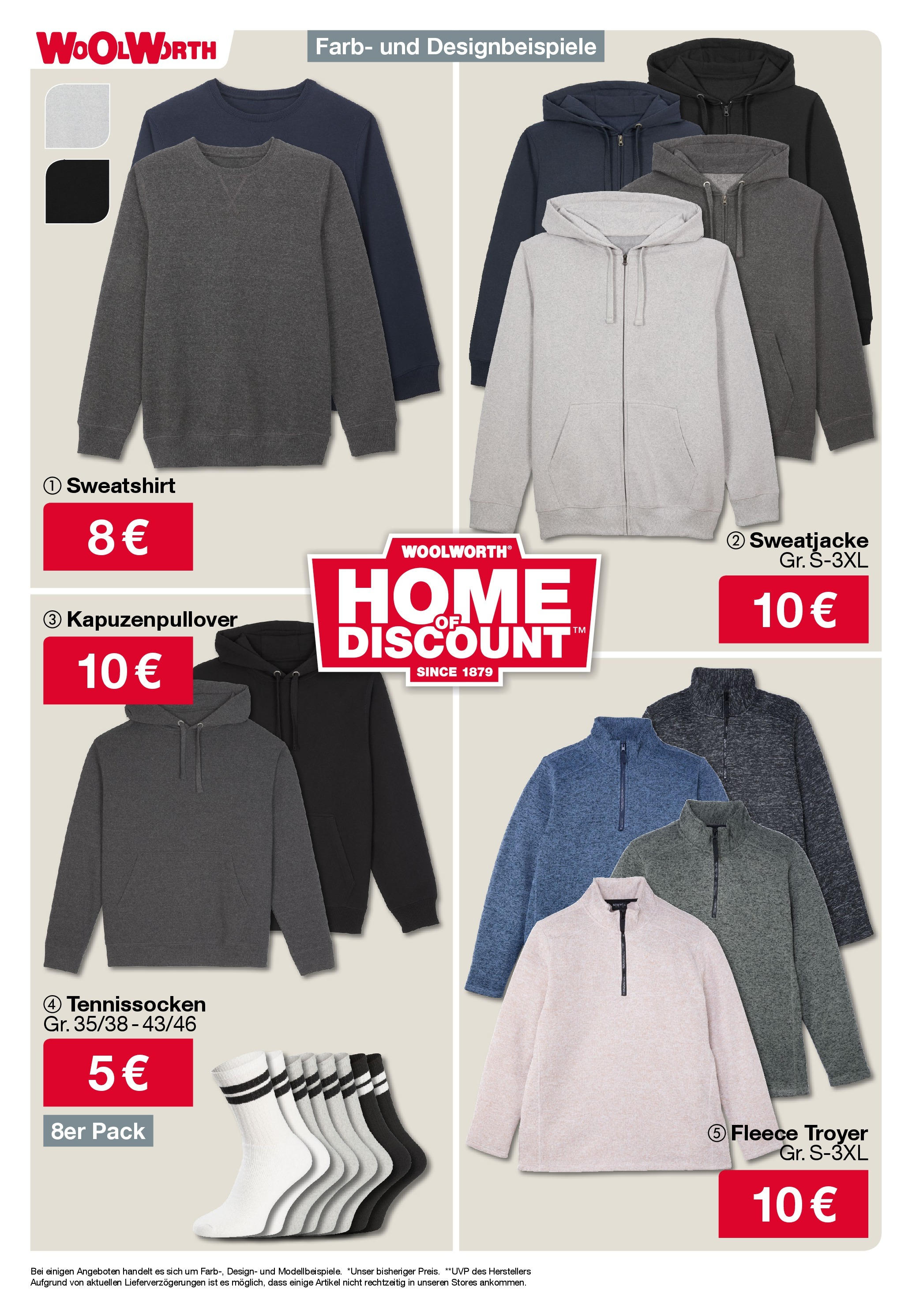 Woolworth - Berlin-Reinickendorf, Scharnweberstraße 2 (ab 21.11.2024) zum Blättern | Seite: 20 | Produkte: Sweatjacke, Sweatshirt, Kapuzenpullover