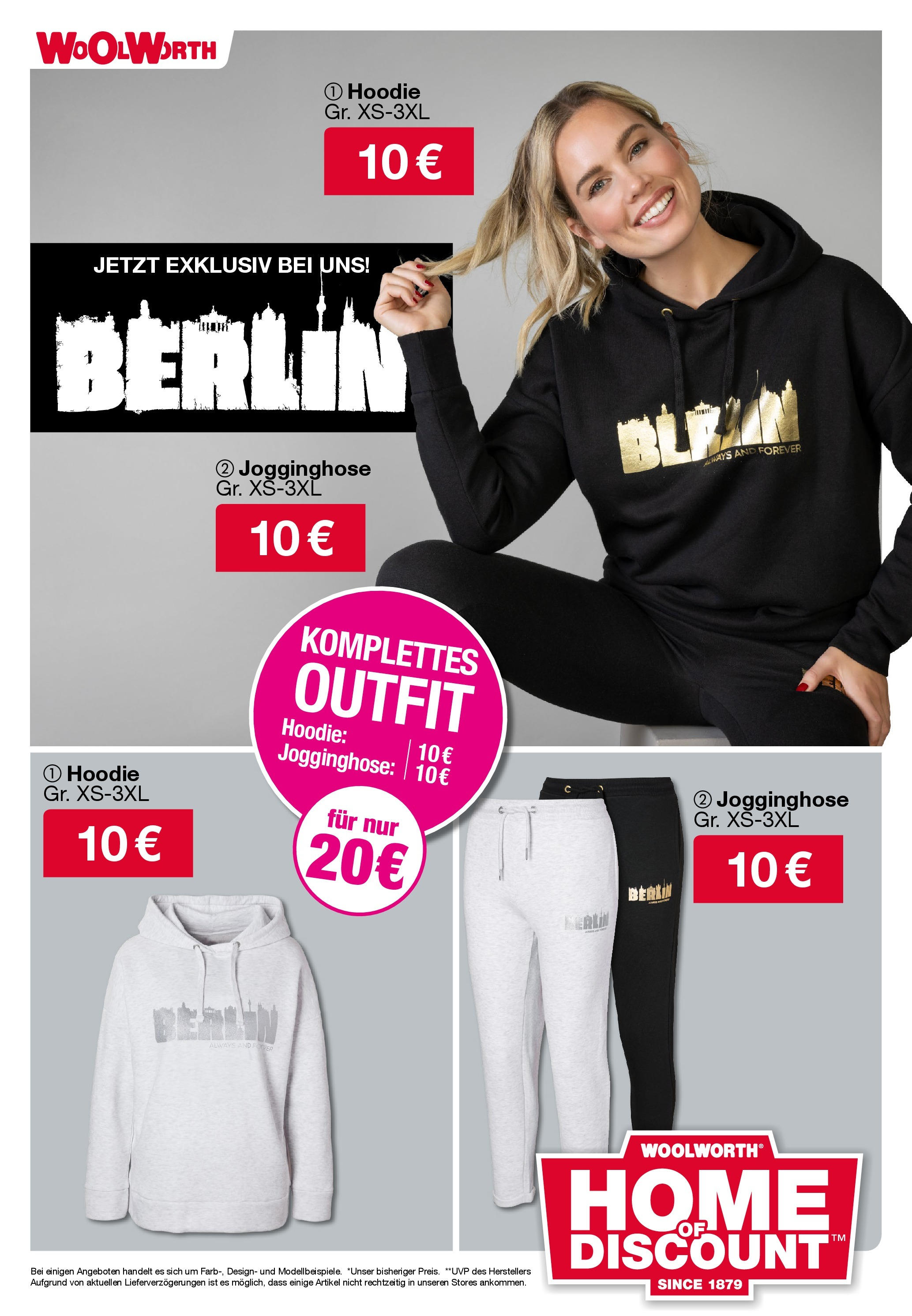 Woolworth - Berlin-Reinickendorf, Scharnweberstraße 2 (ab 21.11.2024) zum Blättern | Seite: 21 | Produkte: Jogginghose, Hoodie