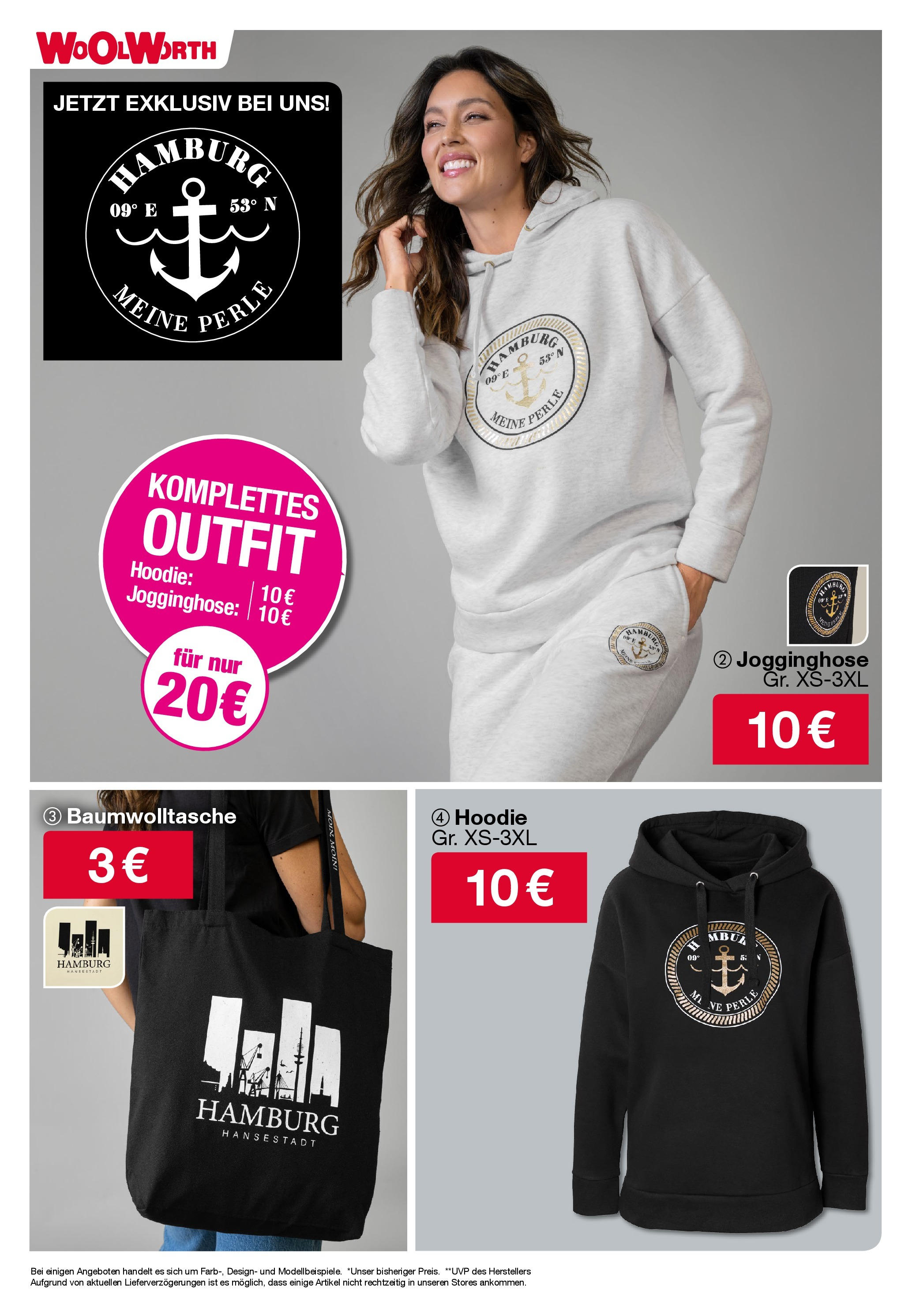 Woolworth - Hamburg, Bramfelder Chaussee 230 (ab 24.11.2024) zum Blättern | Seite: 3 | Produkte: Jogginghose, Hoodie