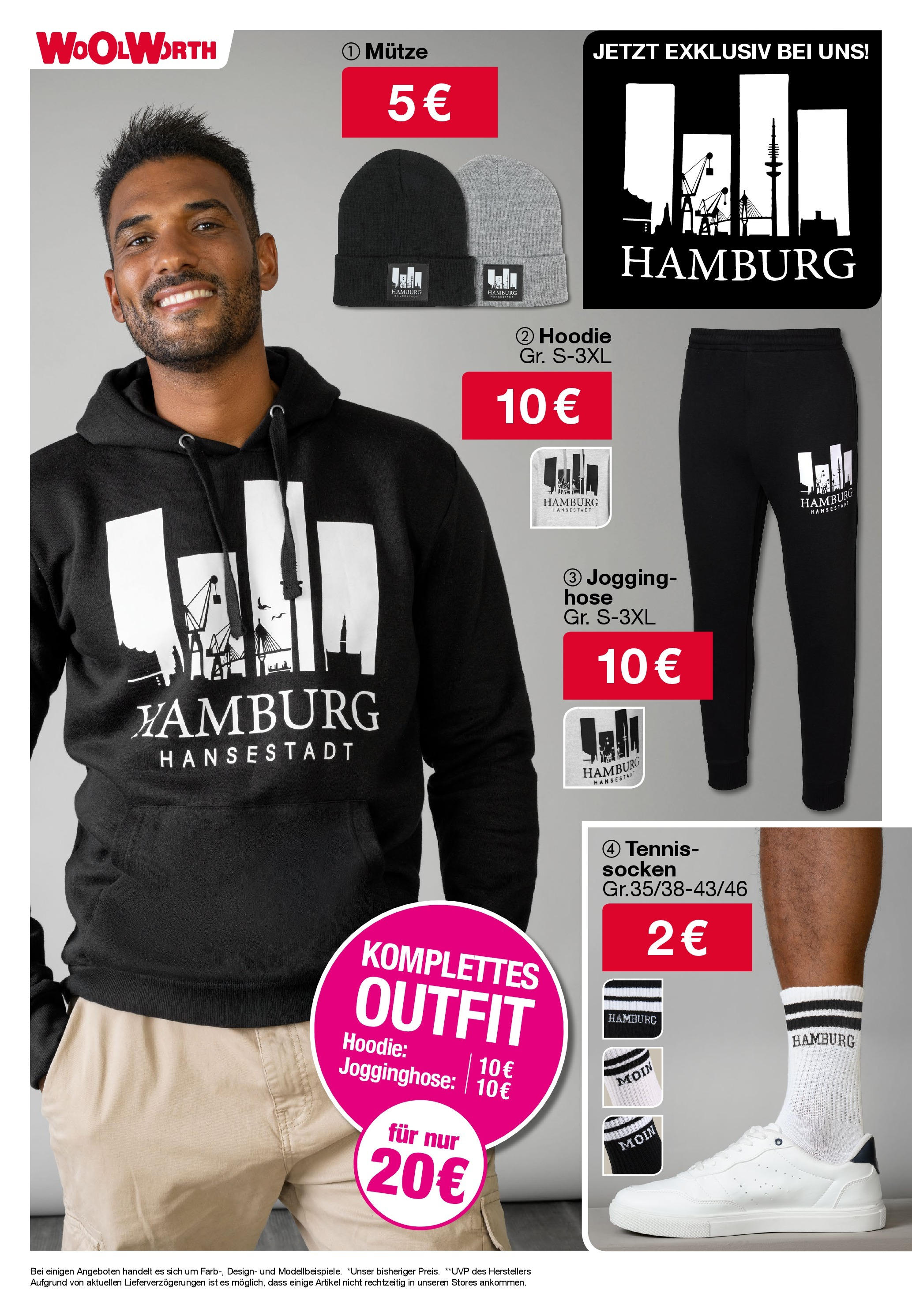 Woolworth - Hamburg, Bramfelder Chaussee 230 (ab 24.11.2024) zum Blättern | Seite: 4 | Produkte: Jogginghose, Hoodie, Hose, Socken