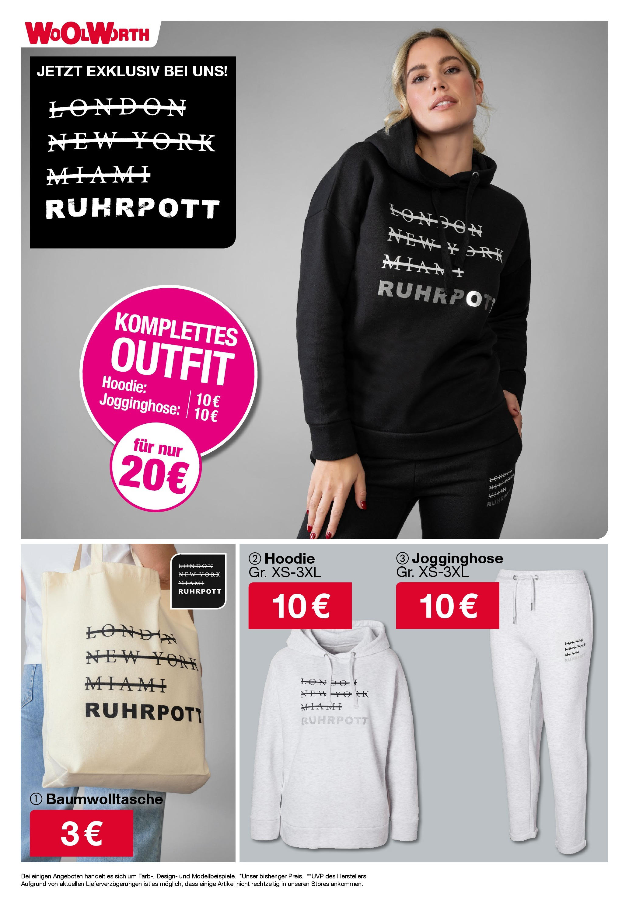 Woolworth - Menden, Lendringser Hauptstraße 5 (ab 21.11.2024) zum Blättern | Seite: 21 | Produkte: Jogginghose, Hoodie