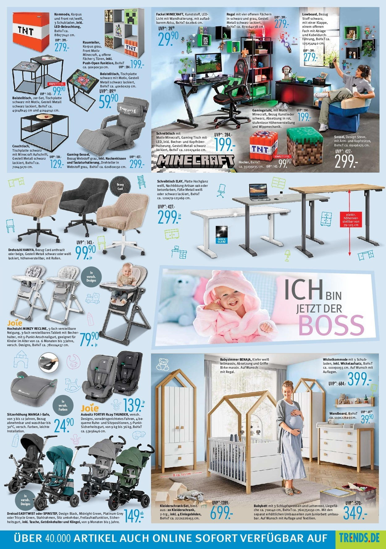 Trends BLACK FRIDAY Prospekt von 23.11.2024 | Seite: 5 | Produkte: Regal, Tisch, Babybett, Kopfhörer