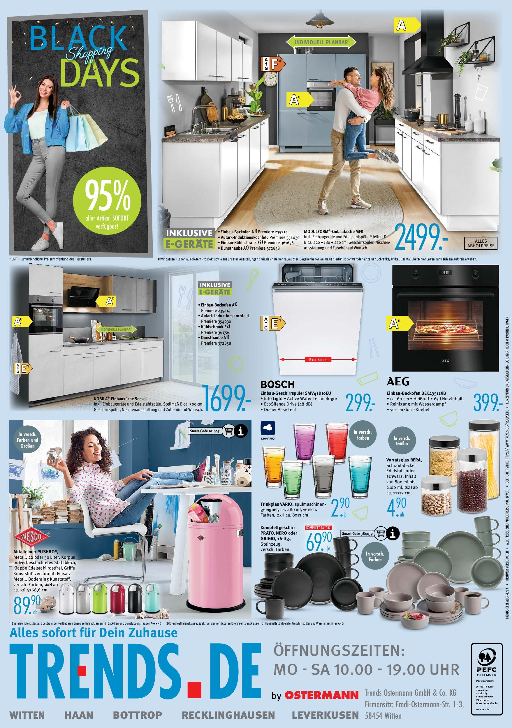 Trends BLACK FRIDAY Prospekt von 23.11.2024 | Seite: 6 | Produkte: Bosch, Kühlschrank, Backofen, Kuchen