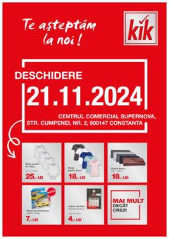 Previzualizarea de cataloage: Kik Constanta valabil de la 19.11.2024