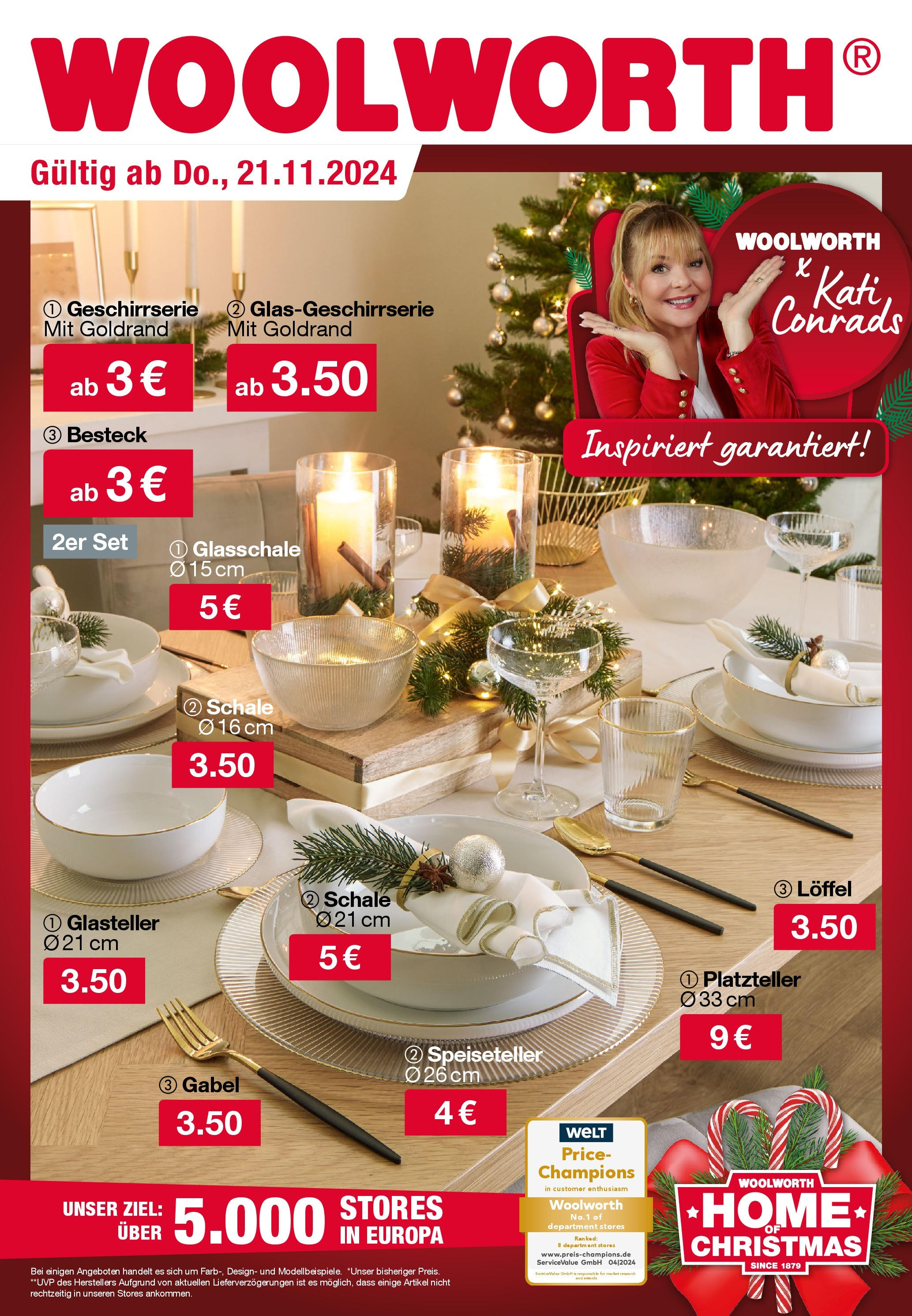  Woolworth Flugblatt ab (von Donnerstag 21.11.2024) - Seite 1