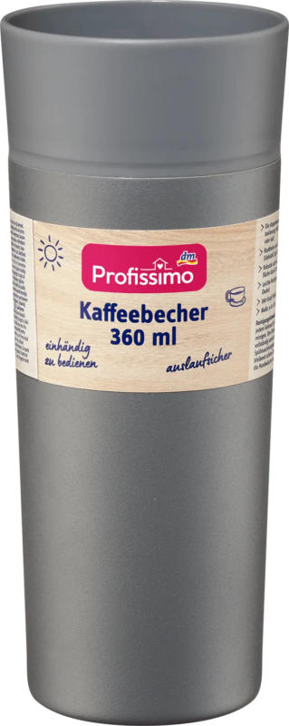 Profissimo Kaffeebecher, grau 1 St