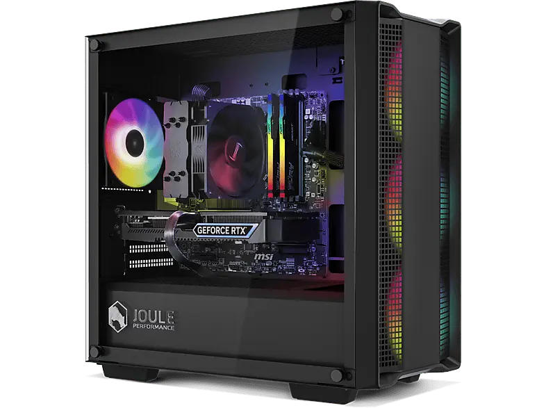 JOULEPerformANCE Gaming PC mit AMD Ryzen™ 7 5700x3D Prozessor, Nvidia GeForce RTX™ 4060 super Grafikkarte, 8 GB GDDR6, 16 DDR RAM, 1,5 TB SSD, Windows 11