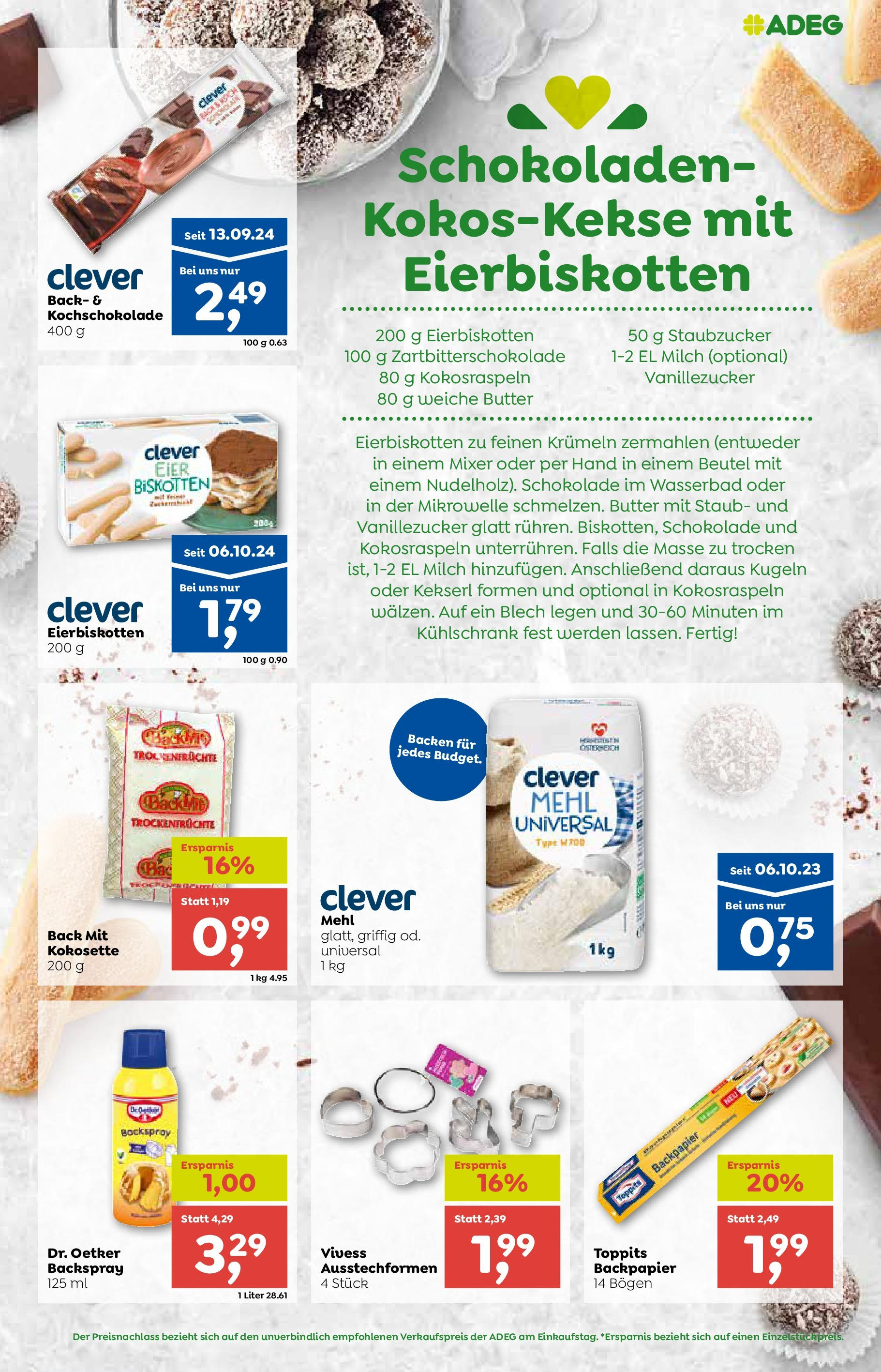 ADEG - ADEG: Angebote von 24.11.2024 - Aktuelle Angebote | Seite: 15 | Produkte: Kühlschrank, Mikrowelle, Butter, Eier