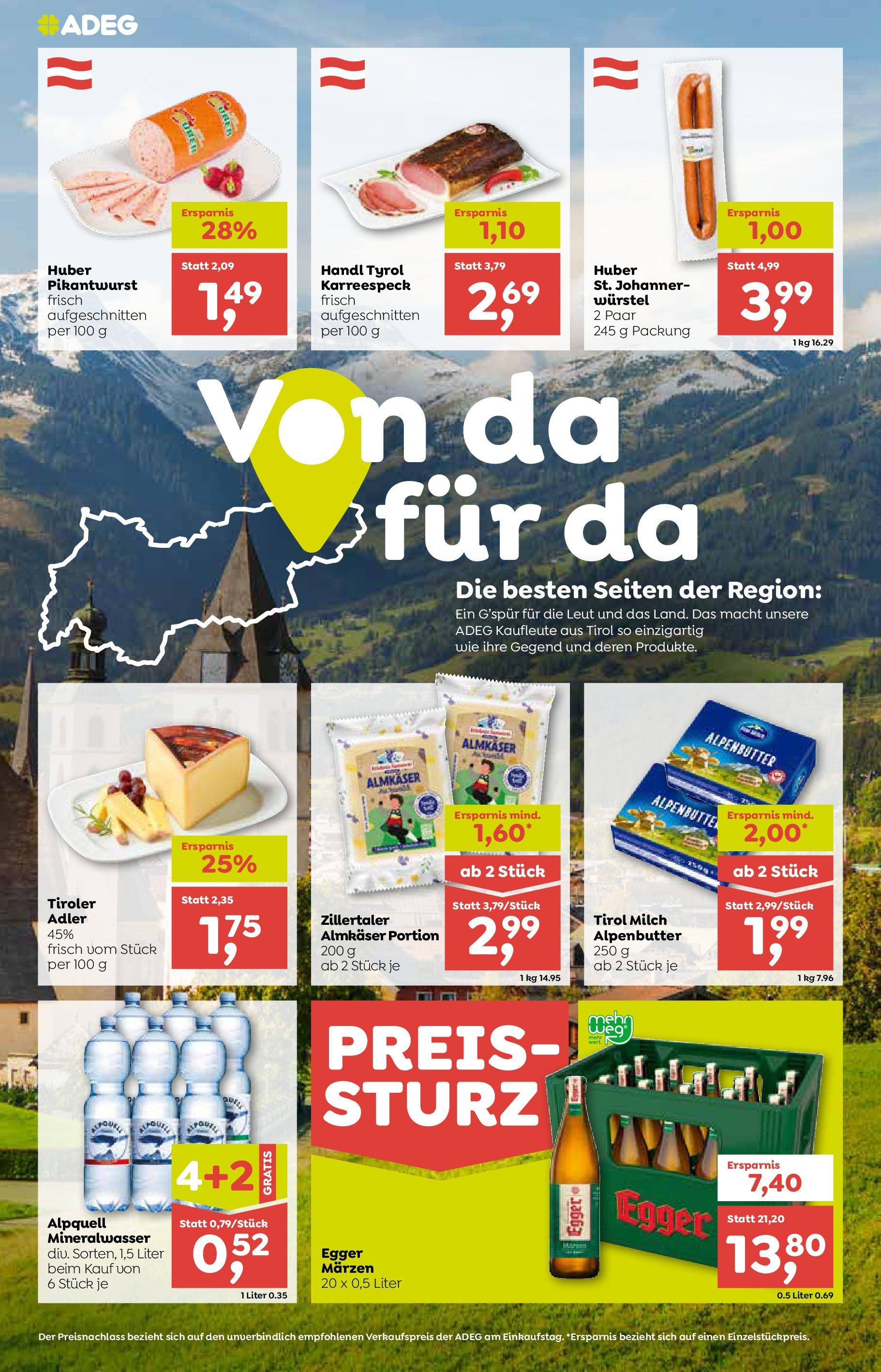 ADEG - ADEG: Angebote von 24.11.2024 - Aktuelle Angebote | Seite: 6 | Produkte: Milch