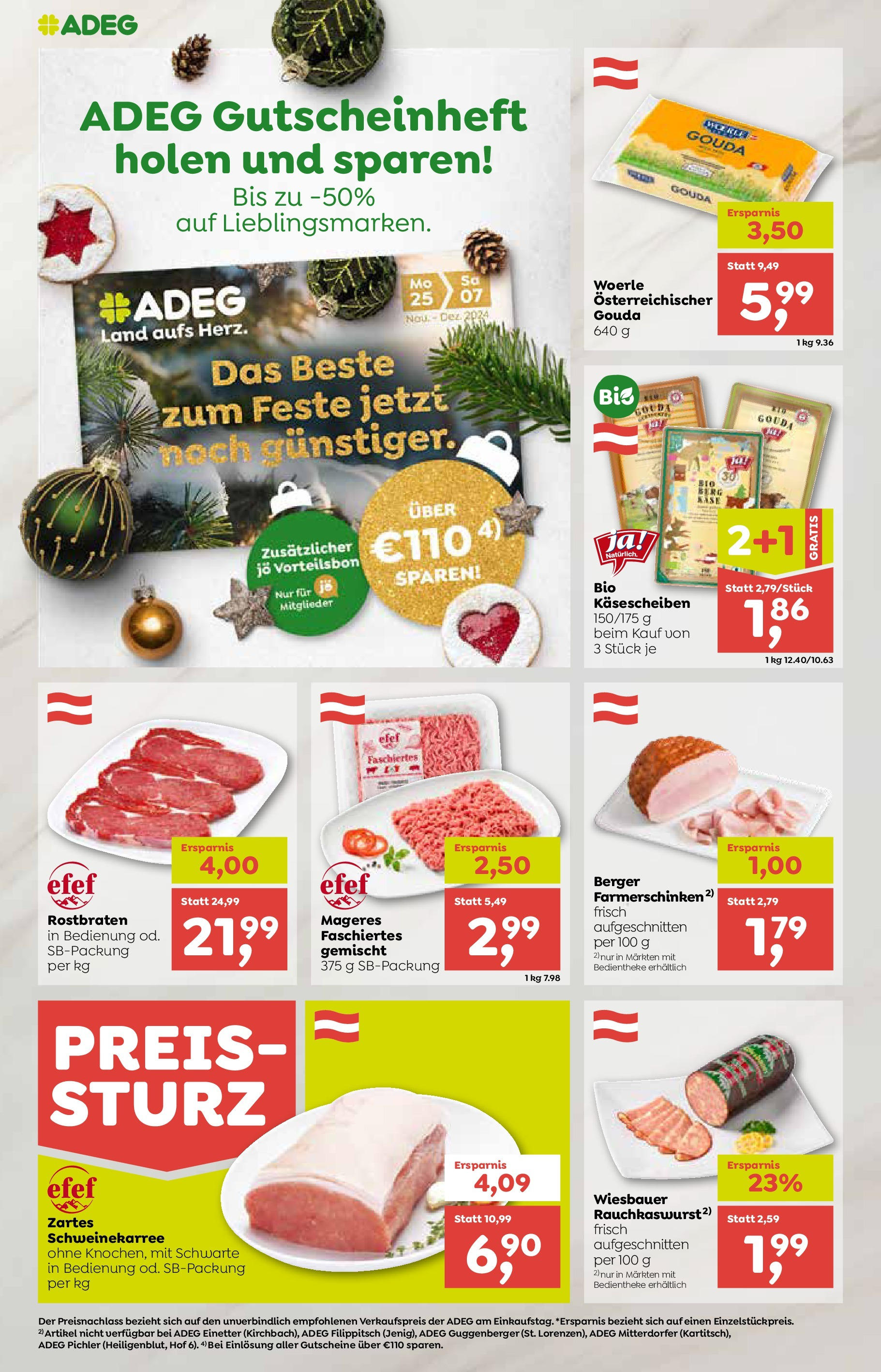 ADEG - ADEG: Angebote von 24.11.2024 - Aktuelle Angebote | Seite: 2 | Produkte: Käse