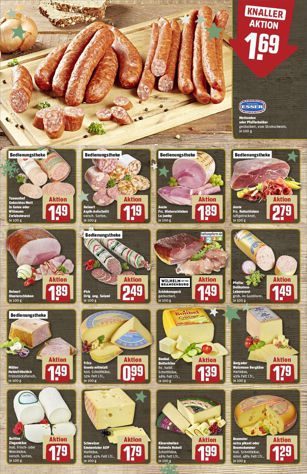 Rewe - Herzogenrath / Merkstein, Kirchrather Straße 8  (ab 25.11.2024) zum Blättern » Angebote | Seite: 9 | Produkte: Rotwein, Gouda, Ziegenkäse, Salami