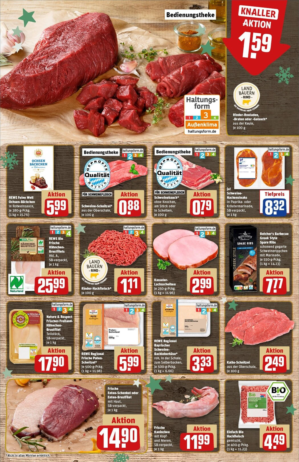 Rewe - Rewe: Wochenangebote (ab 24.11.2024) zum Blättern » Angebote | Seite: 8 | Produkte: Pute, Kaninchen, Schnitzel, Schweinefleisch