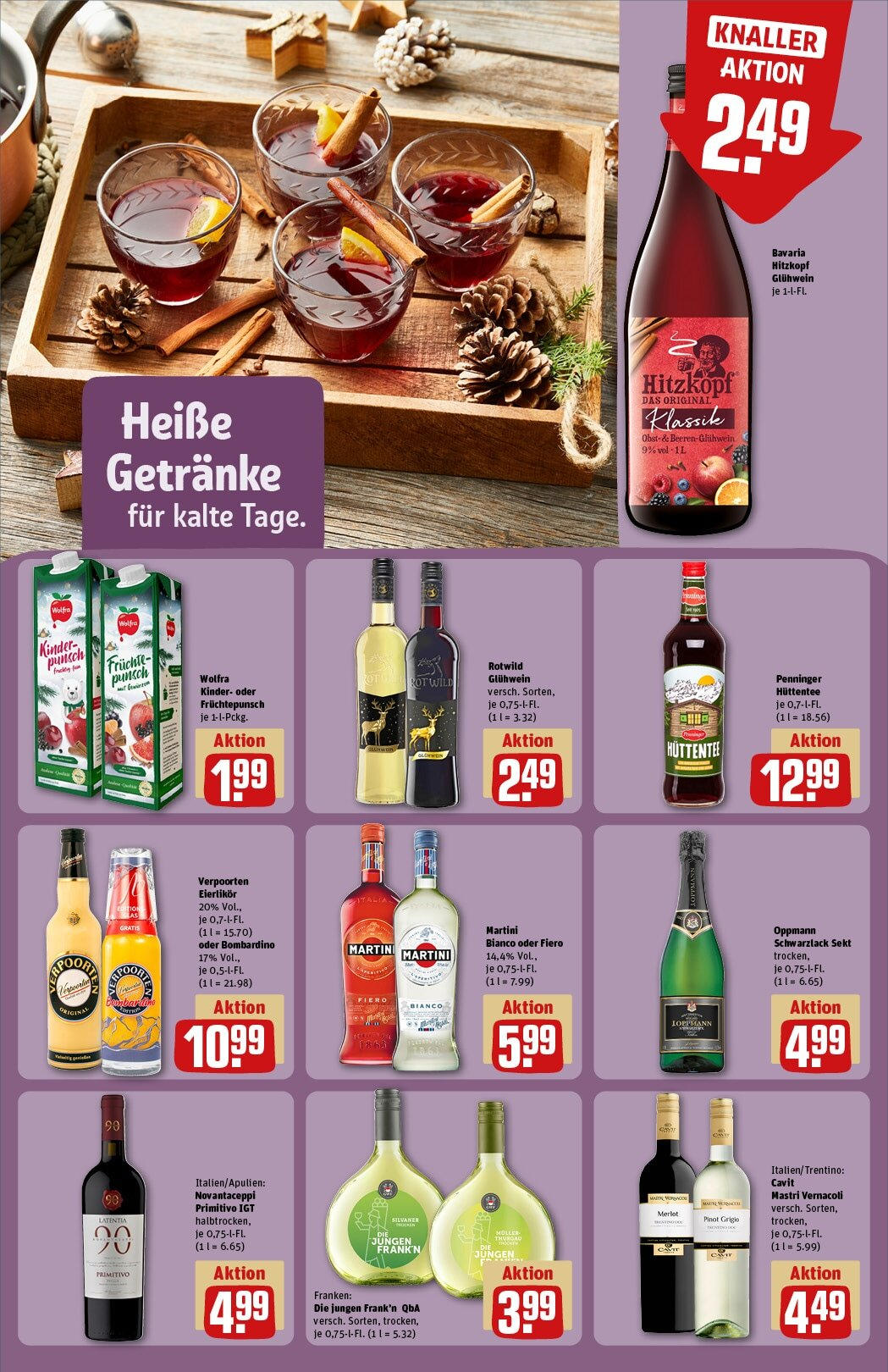 Rewe - Rewe: Wochenangebote (ab 24.11.2024) zum Blättern » Angebote | Seite: 19 | Produkte: Martini, Sekt, Merlot, Obst