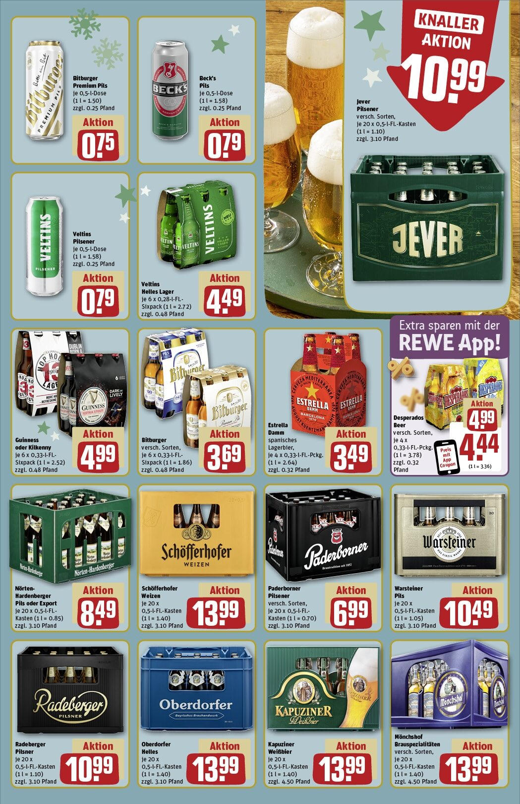 Rewe - Rewe: Wochenangebote (ab 24.11.2024) zum Blättern » Angebote | Seite: 19 | Produkte: Bitburger, Weißbier, Pils, Veltins