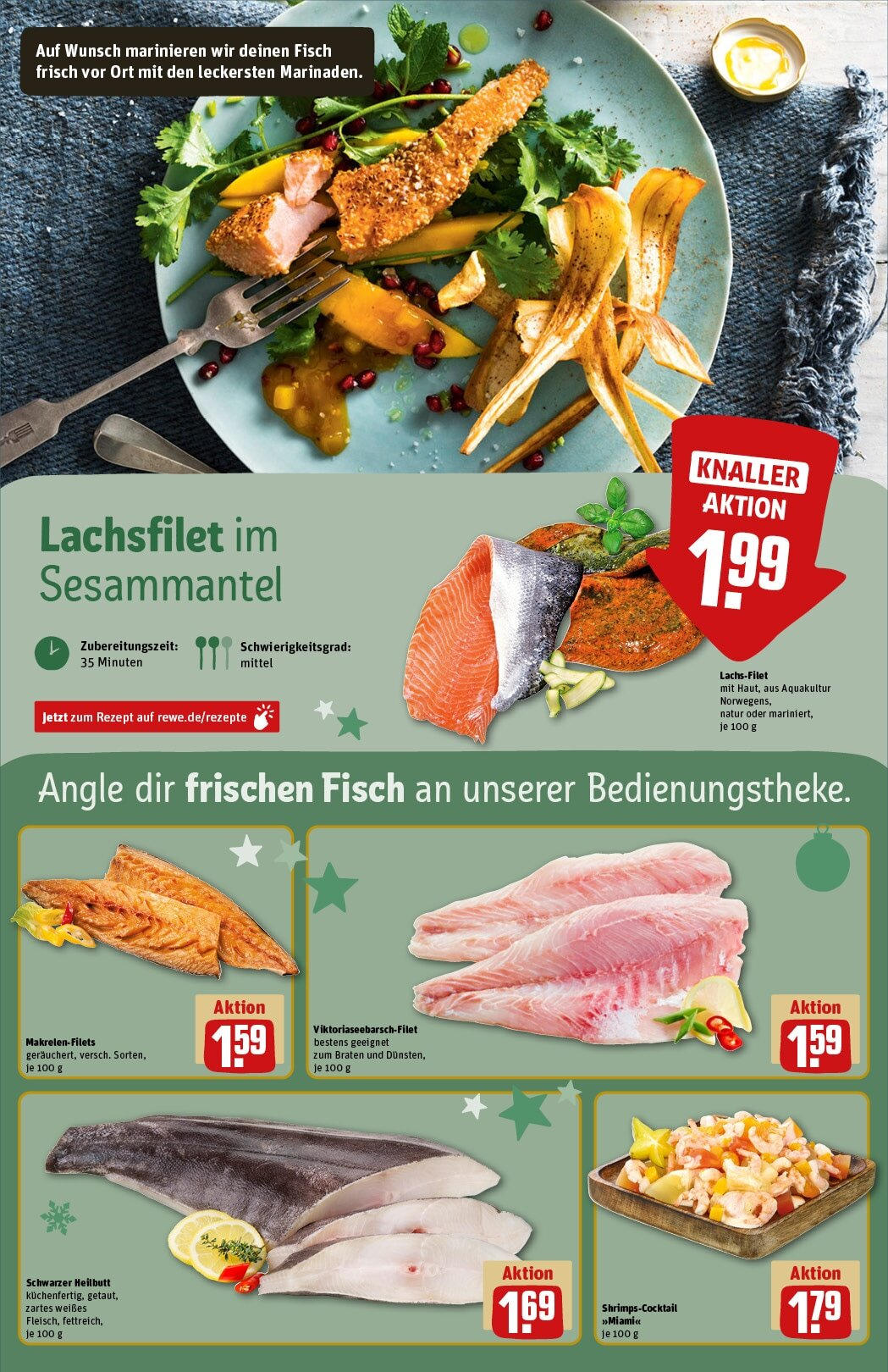 Rewe - Rewe: Wochenangebote (ab 24.11.2024) zum Blättern » Angebote | Seite: 31 | Produkte: Fisch