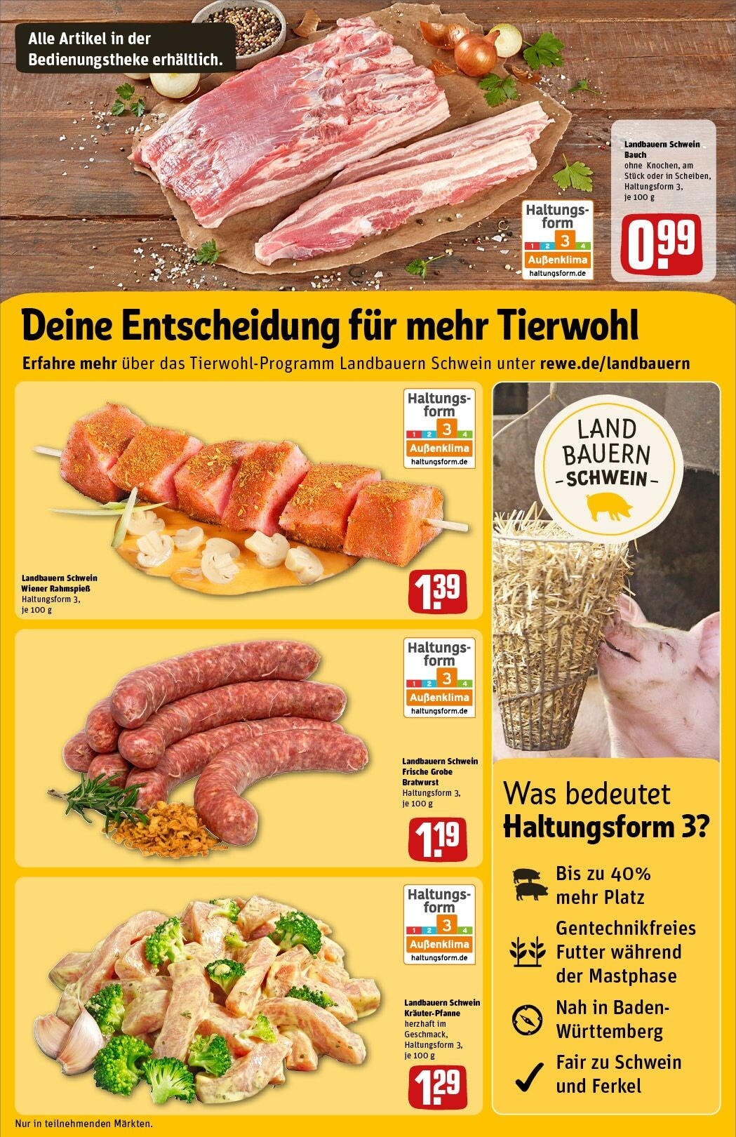 Rewe - Donaueschingen, Dürrheimer Str. 13 (ab 25.11.2024) zum Blättern » Angebote | Seite: 11 | Produkte: Bratwurst