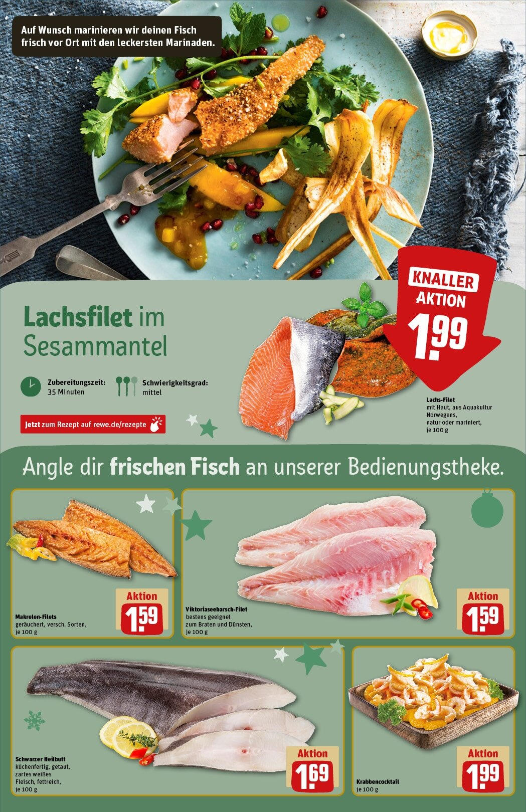 Rewe - Rewe: Wochenangebote (ab 24.11.2024) zum Blättern » Angebote | Seite: 31 | Produkte: Fisch