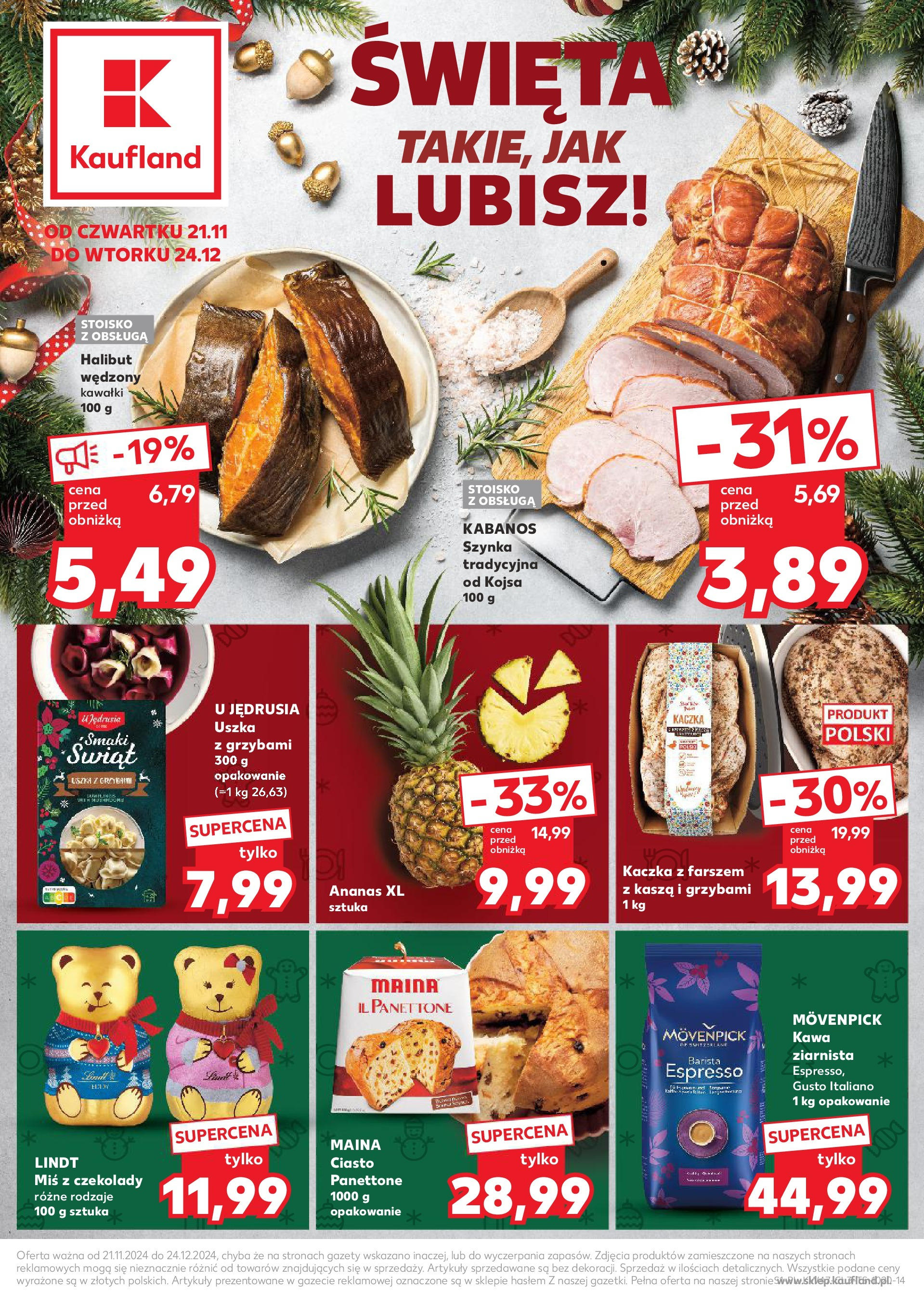 KAUFLAND gazetka promocyjna 21.11.2024 - Promocje - Numer strony 1