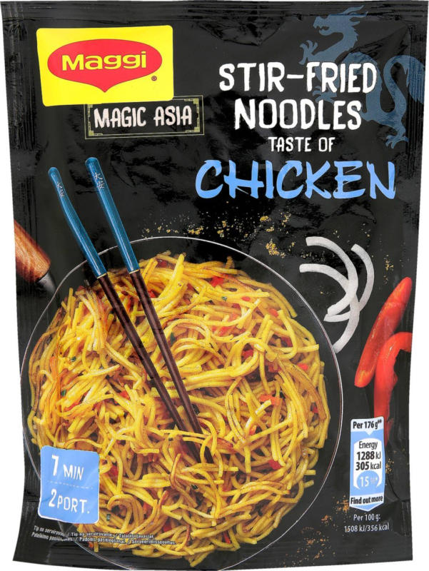 MAGGI ASIA Нудли за тиган с вкус на пиле