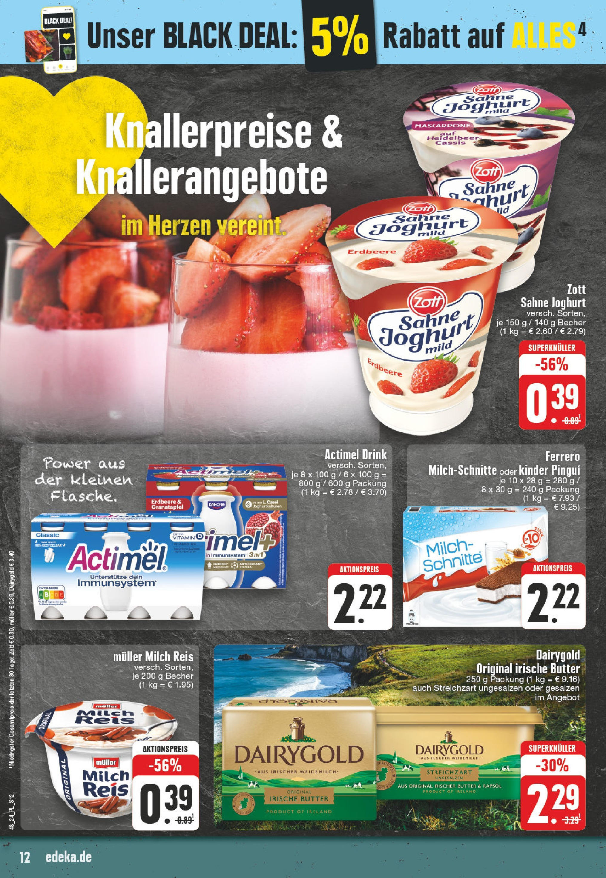 Edeka - EDEKA: Wochenangebote (ab 24.11.2024) » Angebote Online | Seite: 12 | Produkte: Granatapfel, Milch, Joghurt, Reis