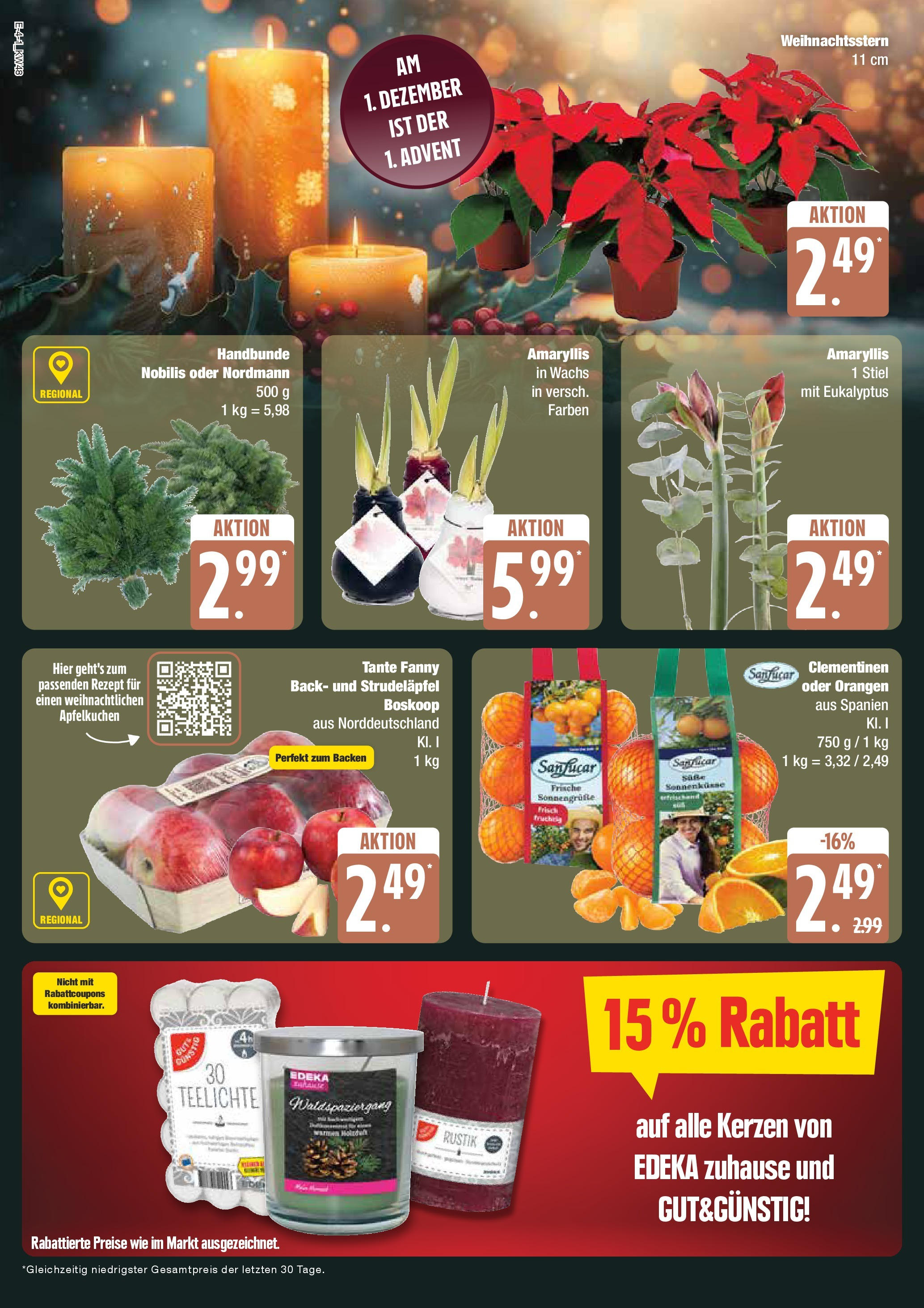 Edeka - EDEKA: Wochenangebote (ab 24.11.2024) » Angebote Online | Seite: 4 | Produkte: Orangen