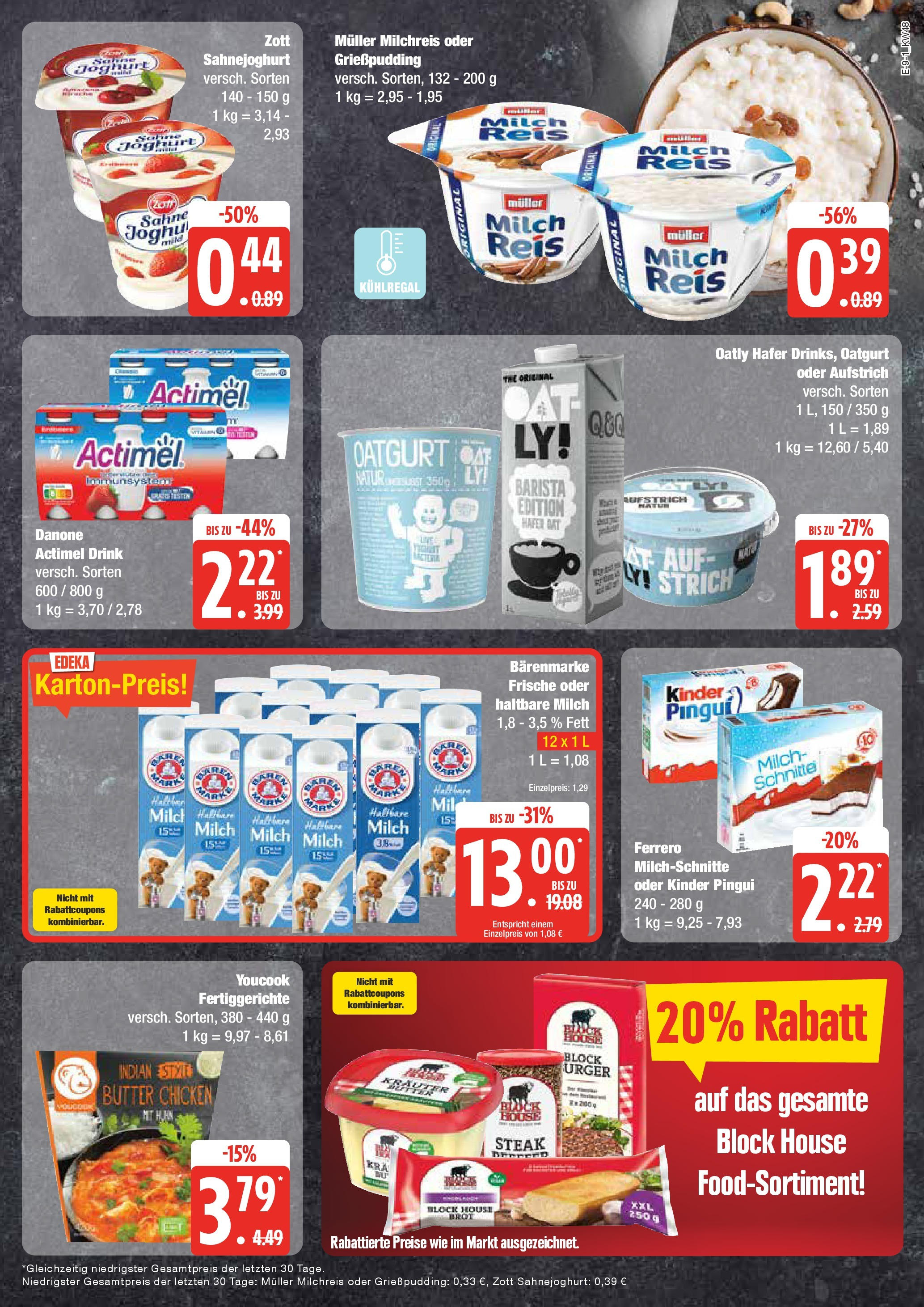 Edeka - EDEKA: Wochenangebote (ab 24.11.2024) » Angebote Online | Seite: 9 | Produkte: Youcook, Oatly, Fertiggerichte, Brot