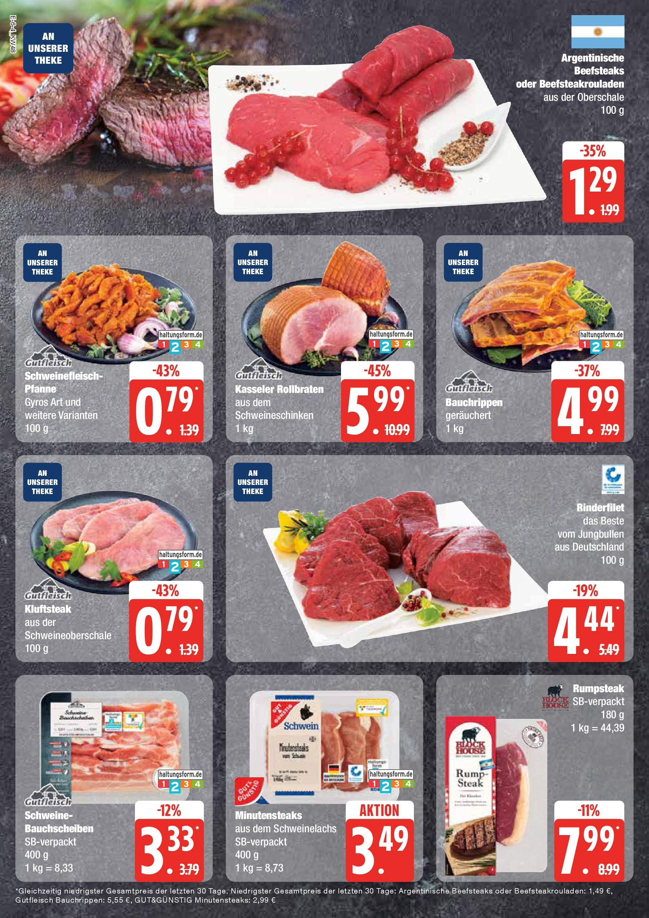 Marktkauf - Grevesmühlen, Klützer Straße 57  (ab 25.11.2024) » Angebote online | Seite: 6 | Produkte: Theke, Gyros, Schweinefleisch, Steak